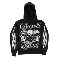 Load image into Gallery viewer, Bandi x 718 “See No Evil” Sweatsuit (Black/White)
