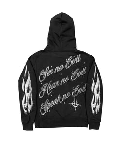Bandi x 718 “See No Evil” Sweatsuit (Black/White)
