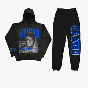 Bandi "Most Wanted" Sweatsuit (Black/Royal Blue)
