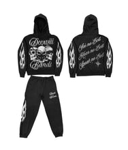 Load image into Gallery viewer, Bandi x 718 “See No Evil” Sweatsuit (Black/White)
