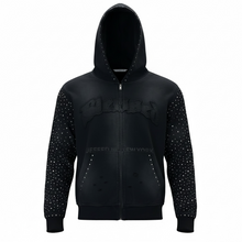 Load image into Gallery viewer, Bandi "Blessed" Rhinestone Hoodie
