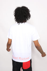 White Road Runner T-shirt (White/Pink)